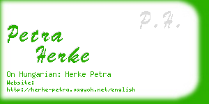 petra herke business card